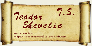Teodor Skevelić vizit kartica